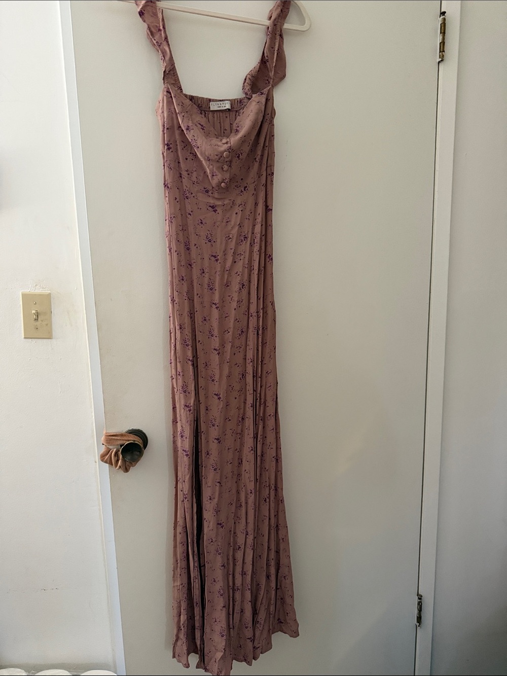 Flynn Skye Dusty Mauve Floral Maxi Dress